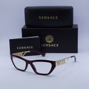 Final Price! Versace VE3327U 5381 Bordeaux Eyeglasses 55mm